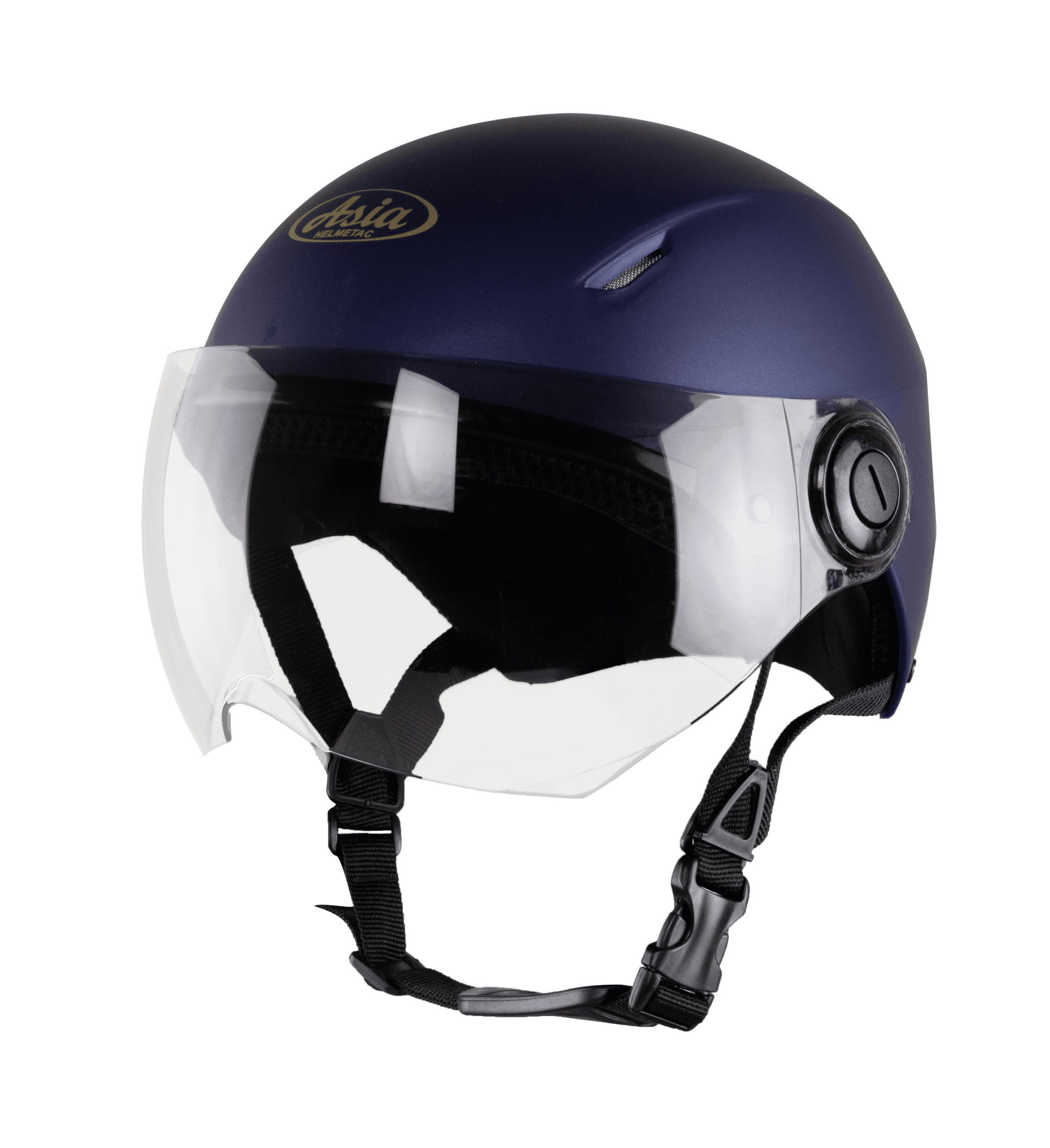 Mũ Bảo Hiểm Nửa Đầu Có Kính Asia Helmet MT-155K