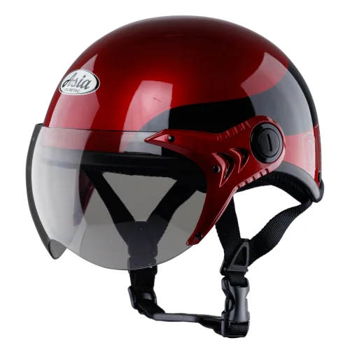 Mũ Bảo Hiểm Nửa Đầu Có Kính Asia MT-105K Design, An Toàn, Thời Trang, Nhiều Màu Cá Tính | Trực tiếp từ NSX