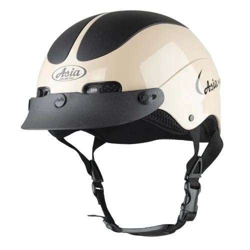 Mũ Bảo Hiểm 1/2 Đầu Asia MT-118 Lớp Đệm Và Lỗ Thông Gió | Trực tiếp từ NSX