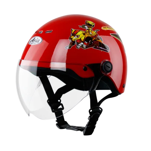 Mũ Bảo Hiểm Trẻ Em Có Kính Hoạt Hình nón Asia MT-103KS An Toàn Cho Bé | Trực tiếp từ NSX