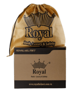 Túi vải không dệt Royal đựng mũ bảo hiểm 3/4 và mũ fullface dây rút đeo balo | Royal Helmet chính hãng - Ảnh 2