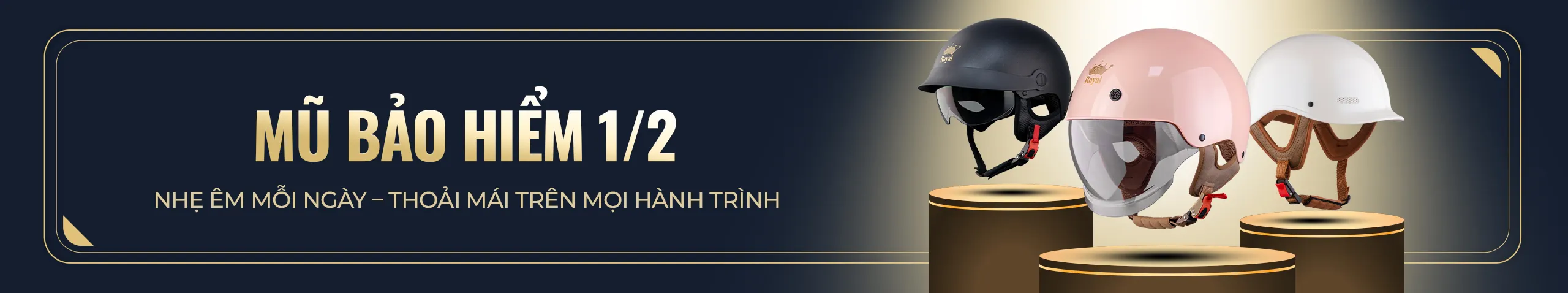 Mũ bảo hiểm 1/2